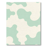 Mint Green Organic Blobs Abstract Area Rug