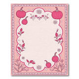 Whimsical Pink Pumpkin Harvest Rug