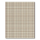 Rustic Farmhouse Brown Tan Plaid Check Area Rug