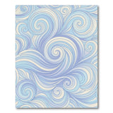 Blue and Teal Swirl Blue Swirl Abstract Area Rug