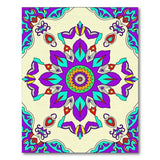 Ornate Purple Mandala Persian Area Rug