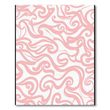 Abstract Area Swirling Pink Abstract Area Rug