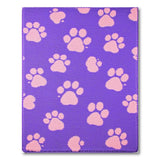 Purple Shag Rug with Playful Pink Paw Prints