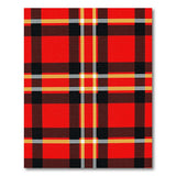 Bold Red Tartan Plaid Geometric Modern Area Rug
