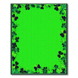 Vibrant Shamrock Border Green Area Rug