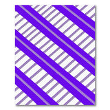 Purple Diagonal Stripe Geometric Rug