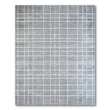Modern Grey Grid Geometric Area Rug