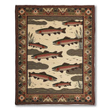 Southwestern Rainbow Trout Stream Rug