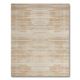 Brown and Tan Tan and Beige Striped Woven Area Rug