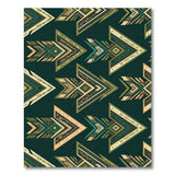 Tribal Arrow Geometric Green Area Rug