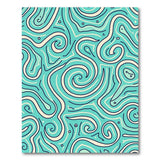 Blue and Teal Abstract Area Teal Swirl Abstract Area Rug