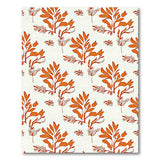 Terracotta Leaf Bloom Area Rug