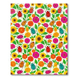 Vibrant Floral Beetle Area Rug