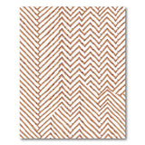 Modern Orange Chevron Zigzag Area Rug