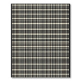 Black and White Rustic Black White Buffalo Check Area Rug