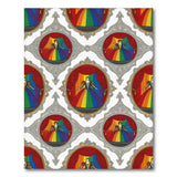 Rainbow Stage Medallion Washable Area Rug