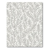Elegant Beige Leaf Print Area Rug