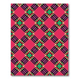Vibrant Pink Multi-Color Plaid Geometric Area Rug