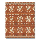 Southwestern Geometric Brown Area Rug