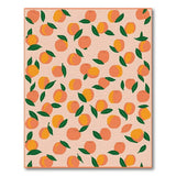 Peach Grove Fruit Pattern Area Rug