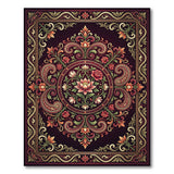 Opulent Traditional Persian Floral Medallion Rug