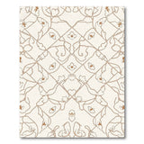 Elegant Beige Persian Floral Vine Rug