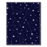 Blue and Teal Starry Night Navy Area Rug