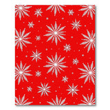 Festive Snowflake Festive Red Snowflake Area Rug