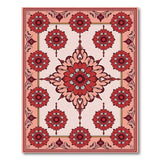 Red Traditional Persian Red Floral Persian Area Rug