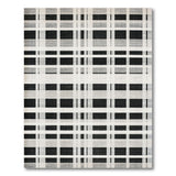 Geometric Modern Black and White Bold Black White Plaid Geometric Area Rug
