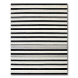 Bold Black White Striped No. 61 Area Rug