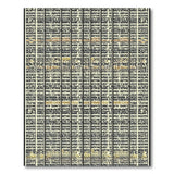 Black White Geometric Letter Pattern Area Rug