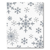 Black and White Snowflake Black White Geometric Area Rug