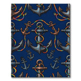 Rainbow Anchor Rope Coastal Area Rug