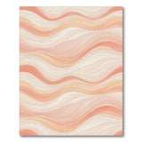Orange Flowing Wave Abstract Area Rug