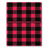 Bold Red Black Buffalo Check Rustic Farmhouse Area Rug