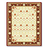 Ornate Ivory Traditional Persian Area Rug