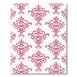Floral Vintage Pink Damask Floral Area Rug