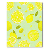 Fruit Pattern Zesty Lemon Slices Fruit Pattern Area Rug