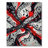 Swirling Musical Notes Abstract Rug