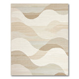 Abstract Area Serene Wave Beige Abstract Area Rug