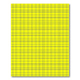 Vibrant Yellow Black Grid Geometric Area Rug