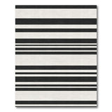 Bold Black White Striped No. 55 Area Rug