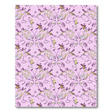 Pink Purple Floral Swirl Area Rug