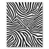 ODIKA Modern Abstract Zebra Stripe Washable Area Rug, Low Pile Non-Slip Indoor Carpet