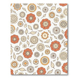 Orange Floral Mandala Vintage Area Rug