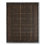 Black Gold Polka Dot Grid Area Rug