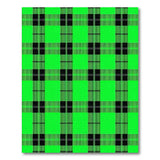 Vibrant Green Black Plaid Green Area Rug