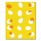 Sunny Fried Eggs Yellow Kids Area Rug