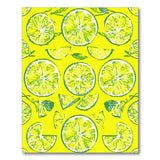 Yellow Zesty Lemon Slice Yellow Area Rug